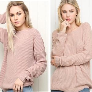 Brandy Melville Beige-Pink Sweater